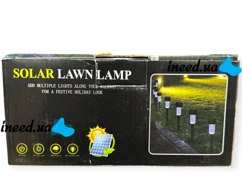 Вуличний ландшафтний світильник Solar Lawn Lamp SB - 1S на сонячній батареї 32 см, Садовий грунтовий ліхтар F-7226 - 1 для підсвічування доріжок і газонів