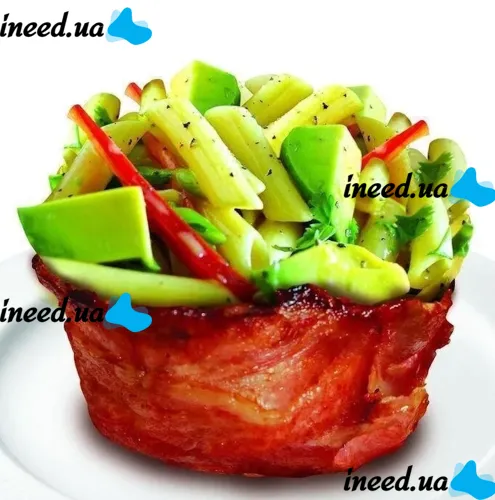 Набір форм для випічки запікання бекону 2шт Perfect Bacon Bowl їстівна тарілка, Форма для приготування їстівної тарілки з бекону Чорна