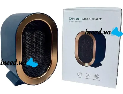 Desktop Ceramic Heater Fan Heater Indoor Heater XH-1201 1200W, Outdoor Electric Fan Heater PTC 2 Modes from 220V Network