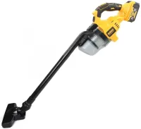 Автомобільний акумуляторний пилосос DeWALT DCV501LN-XJ 36V 6Ah з насадками, Бездротовий пилосос Деволт з 2 акумуляторами для авто та дому Жовтий
