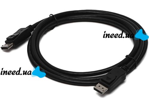 Відео кабель DisplayPort на DisplayPort 1.8 м універсальний перехідник, з'єднувальний кабель для передавання відеосигналу на телевізор 95506