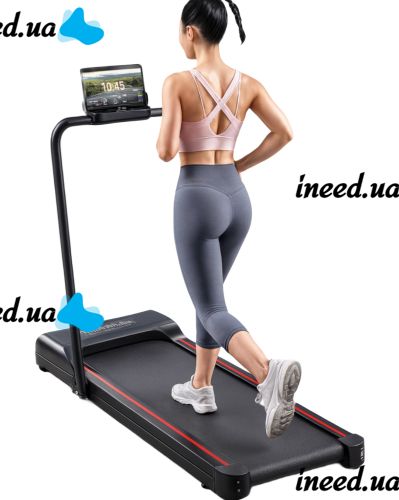 Sperax YXT003 folding treadmill up to 10km/h with built-in speaker for music LED display and remote control, walking and running machine up to 150kg