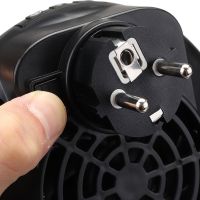 Portable Heater Wonder Heater BD-168 Mini Fan Heater in an Outlet with Thermostat and Timer 900W Mains Plug with Remote Control Black
