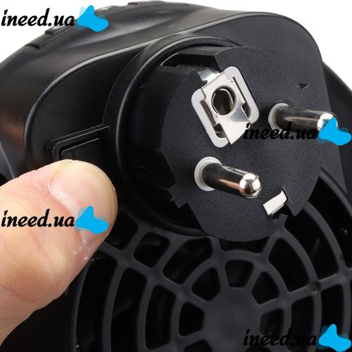Portable Heater Wonder Heater BD-168 Mini Fan Heater in an Outlet with Thermostat and Timer 900W Mains Plug with Remote Control Black