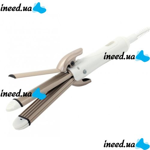 Multifunctional Triple Curling Iron Straightener Gemei GM-2962 4 in 1 iron Corrugation for straightening, styling and curling hair from the network 30W Kemei KM-8851
