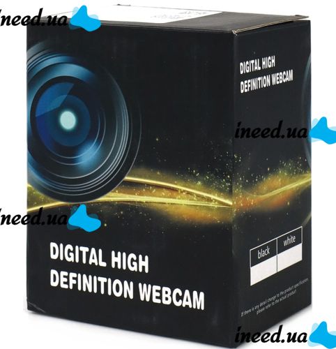 Веб камера з мікрофоном Digital High Webcam JHL 1 640х480 універсальна зовнішня USB веб-камера B1 на прищіпці для ПК комп'ютера і ноутбука Jhl-1 Чорна