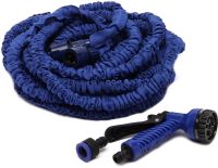 Садовий шланг для поливу рослин Magic Hose 30 метрів 100ft з насадкою розпилювачем X-Hose 30м посилений поливальний розтягується шланг