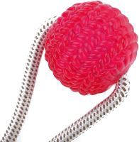 Игрушка канат для кошек и собак Dog Toy Rope жевательный резиновый массажный мяч на веревке с присоской для чистки зубов домашних животных 38х10 см