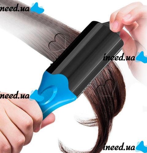 Curling iron straightener 3D Hair Printing Iron XL-619 for straightening hair with nozzles with a pattern, Forceps 5 plates with ceramic coating and glove