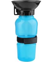Портативна Дорожня поїлка для собак Aqua Dog Petshy PET Bottle 500 мл автоматична прогулянкова пляшка для води з чашею в дорогу ПЕТ ботл