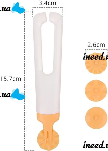 Roller Cutter Cutter Set Kitchen Pastry Knife Dough Wheel with Replaceable Discs 15.7cm Divider Cutter for Noodles, Pizza and Dough White