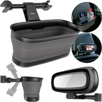 Car hanging organizer Hoco PH35 mini storage box for small items on the seat in the car interior, holder with mirror on the headrest in the car
