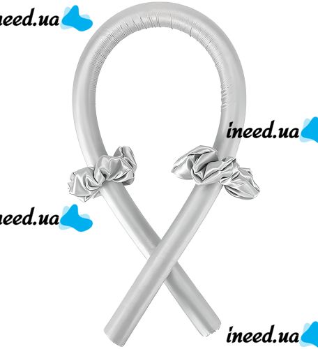 Satin soft Reclaire curlers for self-styling with elastic bands and a hairpin, a soft ribbon for cold curling, a kerlik headband for curls