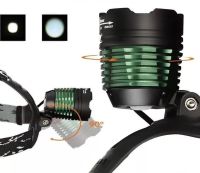 POLICE BL-2188B T6 50000W Headlamp with Zoom LED Waterproof Flashlight with Head Mount Battery Black