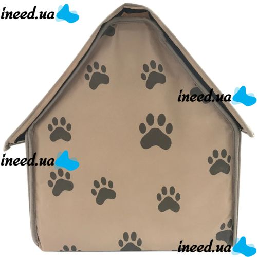 М'який будиночок для собак і кішок Portable Dog House портативна складна будка для домашніх тварин, розкладне спальне місце на флісі для вихованців