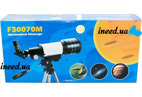 Astronomical Telescope AM F30070M monocular on a tripod with two eyepieces 150 x monocular with tripod for observations F-70300M
