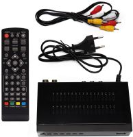Цифровой эфирный тюнер Openbox Gold 11077 DVB-T2 приставка для телевизора с дисплеем, ТВ ресивер EL-009 c разъёмом под WiFi и пультом IPTV, HDMI H.264