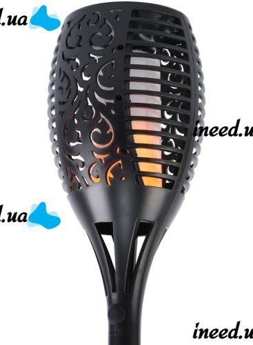 Садовий ліхтар з ефектом полум'я Solar Flame Led Light XF-6017 52 см водонепроникний вуличний LED світильник факел на сонячній батареї XF6017