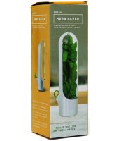 Контейнер органайзер для зберігання зелені Herb Saver HZ-11 25 см кухонна ємність для трав з підставкою резервуаром для води в холодильник 110 мл