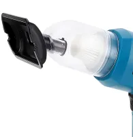 Акумуляторний пилосос Makita CVC-21 21V з насадками, бездротовий ручний автопилосос Макіта 3 режими швидкості для сухого прибирання в авто і вдома Синій