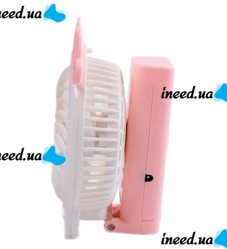 Folding Rechargeable Mini Fan Cartoon Cat Cartoon with Ears , Handheld Portable USB Fan with Folding Handle on Battery