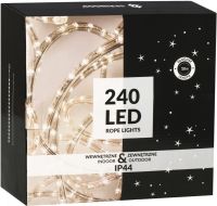 Уличная гибкая гирлянда Дюралайт Springos Rope Lights CL1201 240 ламп 10 м Холодный белый светодиодная влагостойкая LED гирлянда с контроллером
