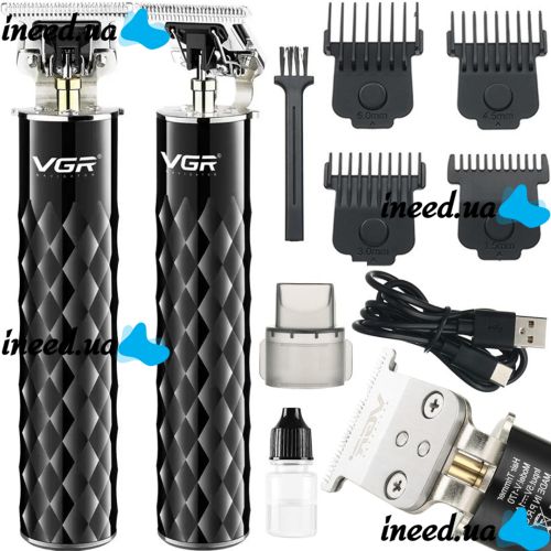 Wireless Hair Clipper VGR V-170 Professional Rechargeable Beard Trimming Trimmer with Nozzles and Ceramic Blade 5W 