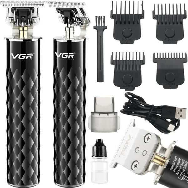Wireless Hair Clipper VGR V-170 Professional Rechargeable Beard Trimming Trimmer with Nozzles and Ceramic Blade 5W 