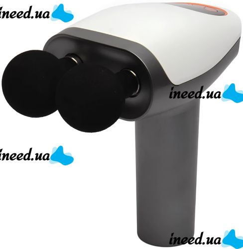 Ручной ударный массажер для мышц Massage Gun Maxtop MP-921 25W 1500мАч аккумуляторный двойной пистолет вибромассажер для всего тела с дисплеем USB