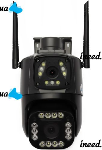 Цветная уличная IP камера видеонаблюдения с двойной камерой XM650 Pro под сим карту 4G наружная видеокамера с ночной съемкой и датчиком движения 4Мп