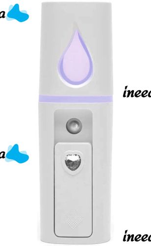 Зволожувач для шкіри обличчя Nano Mist Sprayer RK-L6 портативний Нано-розпилювач з підсвічуванням, спрей розпилювач з резервуаром для води 30 мл USB