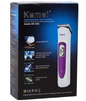 Беспроводная окантовочная машинка Kemei KM-7013 для стрижки волос с регулируемой насадкой, Беспроводной триммер бритва для окантовки бороды и усов