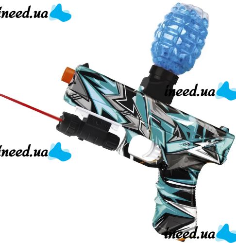 Игрушечный аккумуляторный пистолет Water Bomb Gun G-310 детский орбибольный пулемет с гидрогелевыми стреляющими шариками орбиз от аккумулятора G-717