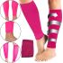 Supportive Compression Leggings Copper Fit Calf Compression Sleeves, Tight-fitting Knee Socks with Calf Fixation, Ankle Support Bandage Pink