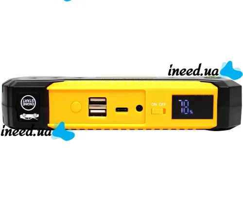 Автомобільний пускозарядний пристрій Jump Starter JS19D 12V 88000 мАг автомобільний стартер і Powerbank з дисплеєм для зарядки акумулятора авто