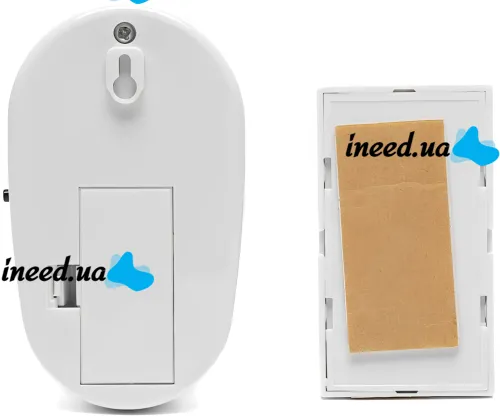 Дверний дзвінок Luckarm Intelligent 8853 бездротова кнопка на батарейках, передавач сигналу і приймач на 32 мелодій для вхідних дверей до 150 м
