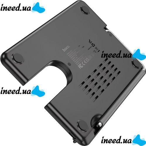 Wireless Charger Hoco Qi Geek Folding Black 3 in 1 Magnetic Charging Magsafe for Phone and Headphones IOS Android Type-C CQ1 Black