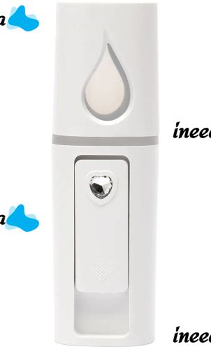 Зволожувач для шкіри обличчя Nano Mist Sprayer RK-L6 портативний Нано-розпилювач з підсвічуванням, спрей розпилювач з резервуаром для води 30 мл USB