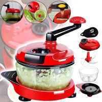 Keouke Chopper Food LG-006 2-in-1 Handheld Vegetable Chopper LG-006 2-in-1 Kitchen Mini Blender with three blades and 1.5L bowl Chopper for chopping meat