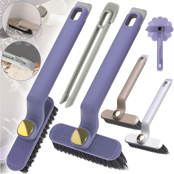 Универсальная щетка для читки щелей Gap brush AND 703 3 в 1 скребок вращающийся на 360 градусов с ручкой для уборки швов, щелей и труднодоступных мест FM227