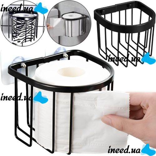 Toilet Paper Holder Multifunctional Toilet Paper Holder AND-75-10 Hanging Wall Organizer, Roll Paper Storage Holder