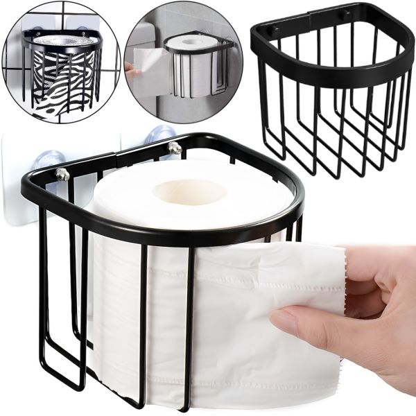Toilet Paper Holder Multifunctional Toilet Paper Holder AND-75-10 Hanging Wall Organizer, Roll Paper Storage Holder