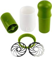 Ручний подрібнювач для свіжої зелені Herb Grinder ручна механічна млин для спецій і сушених трав з регульованим рівнем помелу Зелена