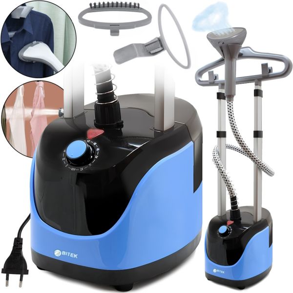 Vertical steam steamer Bitek BT-3038B 3200W steam generator for ironing and steaming clothes with a hanger and a 1.5 l water tank