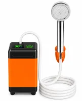Аккумуляторный душ с насосом и лейкой Lixada MY-880 7800 мАч туристический портативный автодуш с датчиком температуры и LED дисплеем для кемпинга