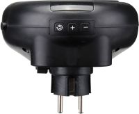 Portable Heater Wonder Heater BD-168 Mini Fan Heater in an Outlet with Thermostat and Timer 900W Mains Plug with Remote Control Black