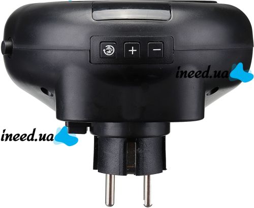 Portable Heater Wonder Heater BD-168 Mini Fan Heater in an Outlet with Thermostat and Timer 900W Mains Plug with Remote Control Black