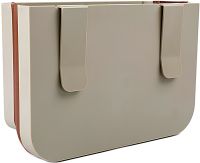 Car Folding Organizer Glove Compartment Multifunctional Vehicular Rubbish Bin Folding Hanging Dumpster on the Seat Back in a Car