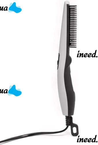 Електрична гребінець для бороди і вусів Quick Curling Styler V2 випрямляч для укладання і вирівнювання волосся з керамічним покриттям від мережі