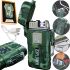 Электроимпульсная спиральная зажигалка Lighter Explorer JL317 аккумуляторная сенсорная зажигалка 2 дуги с ветрозащитой от USB JL-317 6741 Камуфляж